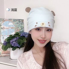 月子帽春夏薄款純棉A類產婦帽春秋透氣防風孕婦產後用品頭巾髮帶