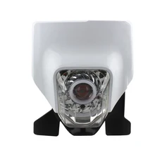 ATV UTV 오토바이 헤드램프 페어링 (허스크바나 TE250I TE300I FC450 701 2018-2022 더트 바이크 LED 헤드, 02 White and black
