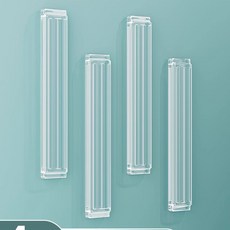 DFMEI 冰箱防撞貼門門把手櫃門靜音防碰撞神器透明無痕硅膠特大號防撞條, 1個, 如圖