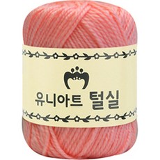 손뜨개 공예 연분홍 종이관 감기 뜨개 지관실