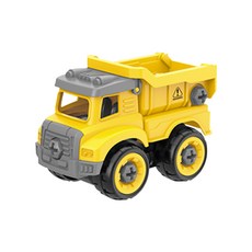 雪倫小舖 擰螺絲DIY可拆裝玩具車 可組裝工程車玩具 直升機 推土機 汽車組裝玩具, 運載車, 1個