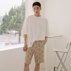 VENDIS 男款印花防曬海灘褲