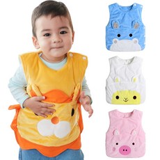 augelute寶寶背心 保暖背心 加厚水晶絨動物臉譜夾棉保暖馬甲