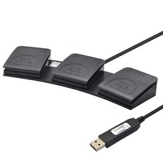 OLLGEN 트리플 키 세 3 USB 기계식 제어 프로그램 페달 컴퓨터 스위치 풋 가지