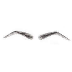 핸드메이드 인모 인조 눈썹-재사용 가능한 블랙 브로우 익스텐션 - 여성용 눈썹 데일리 메이크업용블랙-6 [호환]