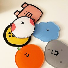 실리콘 캐릭터 컵받침 주방 테이블 코스터, 러블리스톤