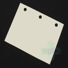 모모 투명 미니 링바인더 케이스 속지, 무지종이 60매