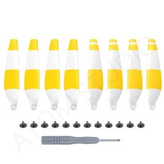 SUNNYLIFE DJI Mini3 Pro 螺旋槳 6030F 槳葉 雙面彩色 低噪音, 黃白