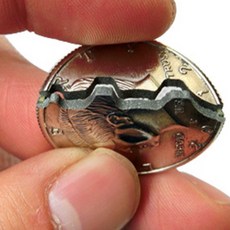 동전 마술 용품 쪼개짐 간단 개인기 게임 파티 행사, 1개