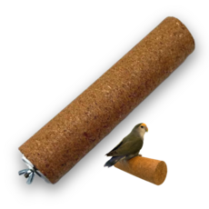 LETOJ 앵무새 코르크 횃대 M, 1개, 브라운