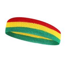 運動頭帶 籃球球星同款 跑步吸汗, 紅黃綠, 1個