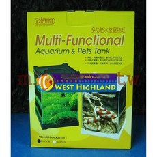 ISTA伊士達 多功能水族寵物缸 16cm*16cm*21cm(L), 1個, 白色, 白色