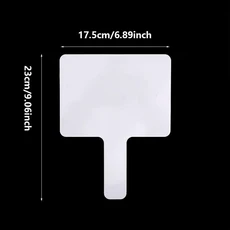 10PCS 답변 보드 휴대용 학생 어린이 화이트 흰색 양면 소형 게임 멜라민 재사용 가능한 키즈, 01 square