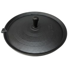 1+3 무쇠 주물 솥뚜껑 고기 불판 가정용 테이블 삼겹살 대형 빅사이즈 철판 그리들 신형 냉삼불판 구이판 업소용 캠핑 캠핑용, R99188B(솥뚜껑불판-37CM, 1개