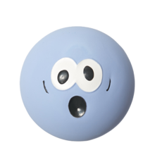 클라우더 강아지 장난감 라텍스 공모양 만득이, 1개, 보라