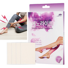 라보타치 베노라이트 쿨링 패치 다리 휴식 종아리 붓기 발바닥 피로 케어, 1개, 4개입