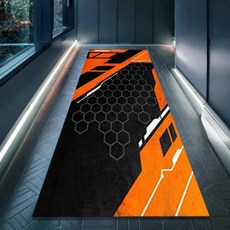 스타일리시 육각형 러그 얼룩 방지 기계 세탁 오토바이 주차장 복도 홈 데코에 적합
