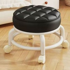 바퀴의자 작업용의자 iru6831EN, 브라운, 1개