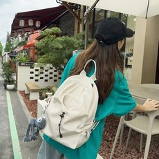 투니스 남녀 공용 대용량 심플 백팩 펜던트 포함