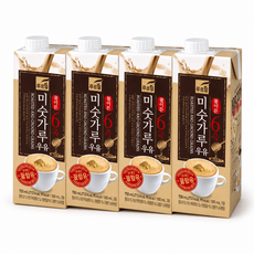 푸르밀 미숫가루우유 750ml 꿀이든 6곡우유, 4개