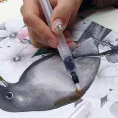 수채화 워터브러쉬 물붓 대형 워터붓 수채화붓 물붓펜