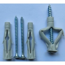 앙카 볼트 나사 석고 보드 합판 피스 천장 커튼 선반 블라인드 시공 체결 못 너트 070750RM, 50개