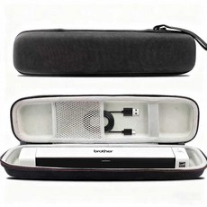 Brother DS-640 / DS-740D DS-940DW DS-720D imageFORMULA P-208II 문서 스캐너용 하드 케이스 - 보호용 휴대용 보관 가방 2140, Brother DS-640 / DS-740D DS-94
