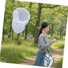 자연관찰 야외활동 채집도구 어린이 긴자루 생태학습 체험교육 곤충탐험 망사, 1개