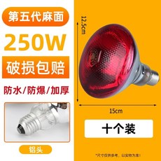 축사 보온등 동파 양계장 동사 열전구 병아리, U. 0 x 250W 소프트 라이트 질감 알루미늄