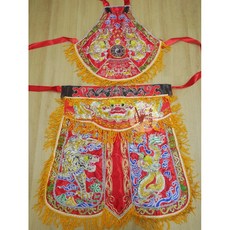 金龍佛具 浮繡 龍虎裙 乩身 神駕 肚兜, 上肚+下裙一套