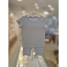 아가방 블루 슈크림 인견 반소내의세트 01S357613