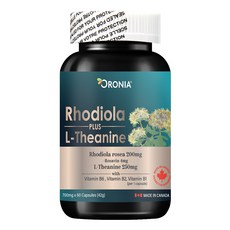 오로니아 로디올라 플러스 엘테아닌 캐나다 영양제 42g, 1개, 60정