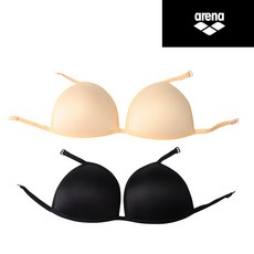 아레나 스윔 볼륨 브라컵(C1AU01) 수영복 패드 브라, 블랙_M