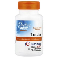 닥터스베스트 루테인 루테맥스 2020 Doctor's Best Lutein Lutemax 2020 60정, 1개