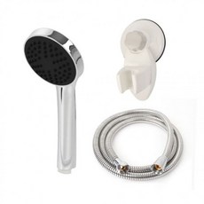 고급메탈호스 수압상승 샤워헤드 110크롬 호수 거치대 tjr+4498vd