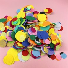 캐치하이 동그라미 원형 펠트지 조각(65-110mm), 50개, 검정색