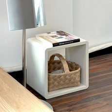 CUBICS 5圓角型25T硬質塑膠DIY多彩收納櫃, 白色