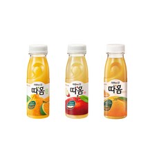 빙그레 따옴주스 235ml 3가지맛 천혜향4+사과맛4+오렌지맛4/총12개입/냉장무배