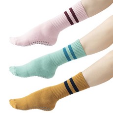 긱보드 스트라이프 필라테스 요가 양말 3P