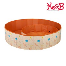 [캐스B] 다용도 플레이매트 (주황/파랑 사이즈 택1) 접이식 물놀이 모래놀이매트 볼풀장, 파랑