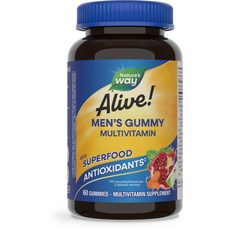Nature's Way 然萃維 Alive男性綜合維他命軟糖, 60顆, 1罐