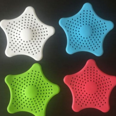 실리콘 배수구 덮개 하수구 욕실 마개 주방 배수구 덮개 거름망 음식물, 랜덤