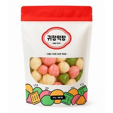 귀정떡방 굳지않는 말랑 삼색 모듬 꿀떡 아이 영양 간식 아침식사대용, 1세트, 500g