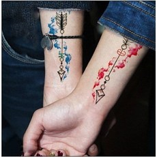 WAWA TATTOO Z系列羽毛B大圖 K02 SC-554 防水紋身貼紙，持久顯色，安全無毒，輕鬆打造個人風格, 1個