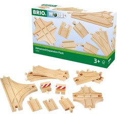 브리오 BRIO 월드 확장 11피스 나무 기차 트랙 세트, 브리오 BRIO 월드 확장 11피스 나무 기차 트랙 세, 1개