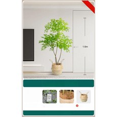 인조 몬스테라 플랜테리어 소품 매장 인테리어 촬영 파초, 1.6m 난디나+대복꽃바구니