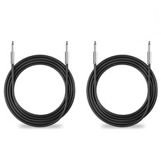 유야옥 2팩 25피트 스피커 케이블 트루 12AWG 패치 코드 1/4인치 남성 DJ/PA 오디오 스피커 케이블 12 게이지 와이어, 200Ft