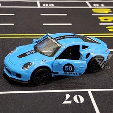 【台灣出貨】1:43合金超跑模型車，仿真警車合金模型，兒童玩具賽車, 【賽道版】保時捷-藍, 1個