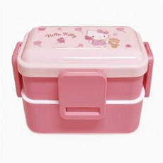 [도담랩] 도시락반찬통 헬로키티 2단 도시락 600ml