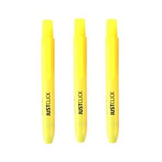 모리스 형광펜 저스트클릭M 옐로우 (3개입), 1개